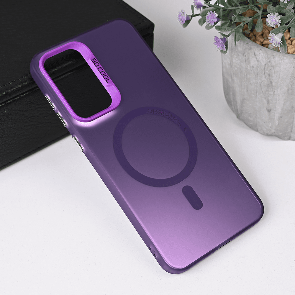 Maska za Samsung A56 5G Magsafe Clear, Ljubičasta