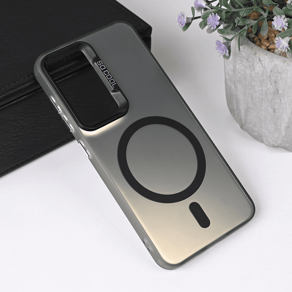 Maska za Samsung S25 Magsafe Clear, Crna