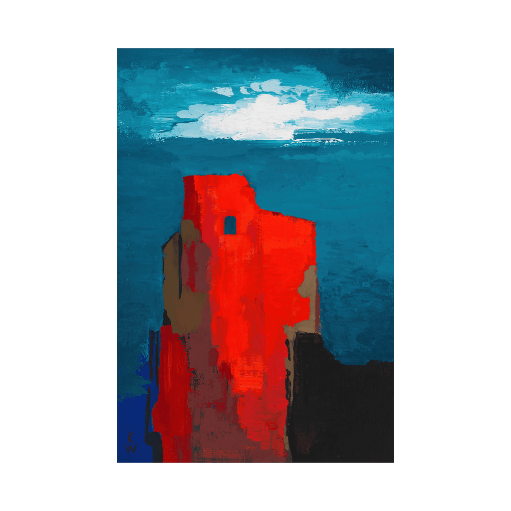 Canvas Slika na platnu Burgruine, Karl Wiener, 50x75cm