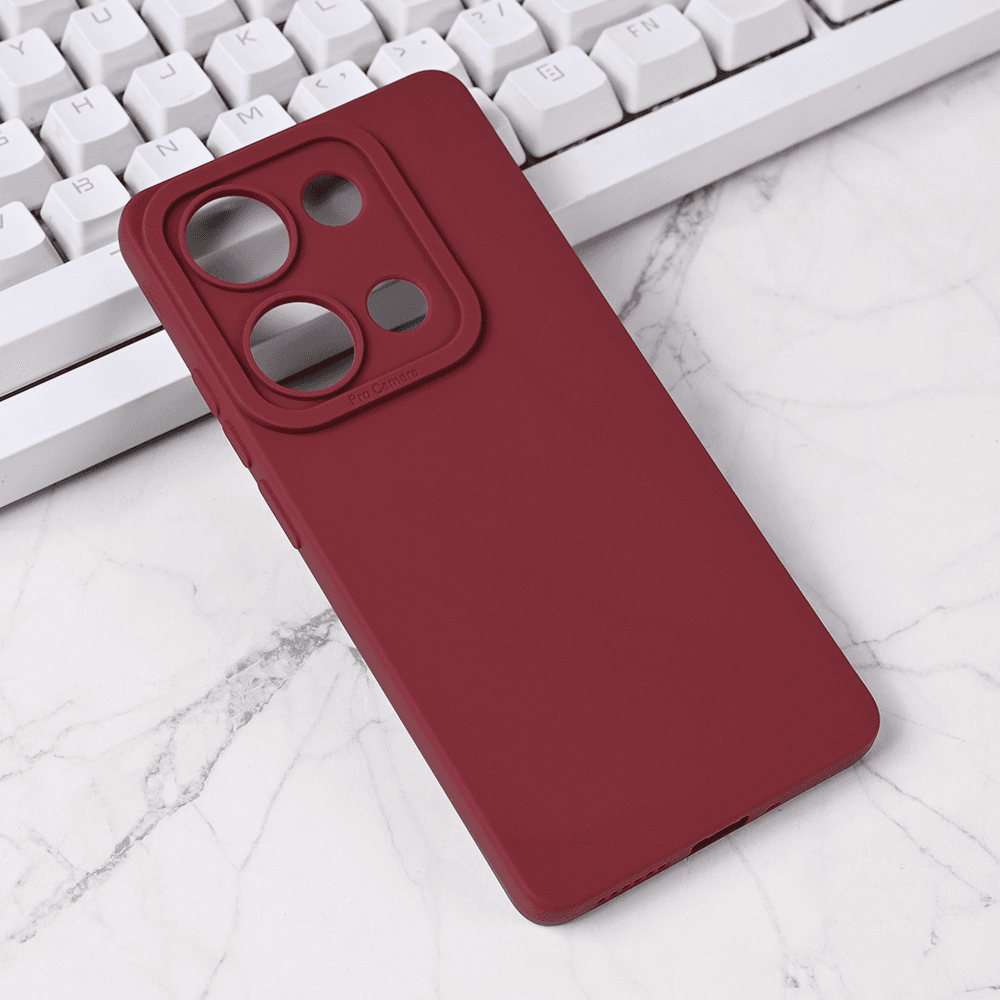 Maska za Xiaomi Redmi Note 14s Silikon Pro Camera, Bordo