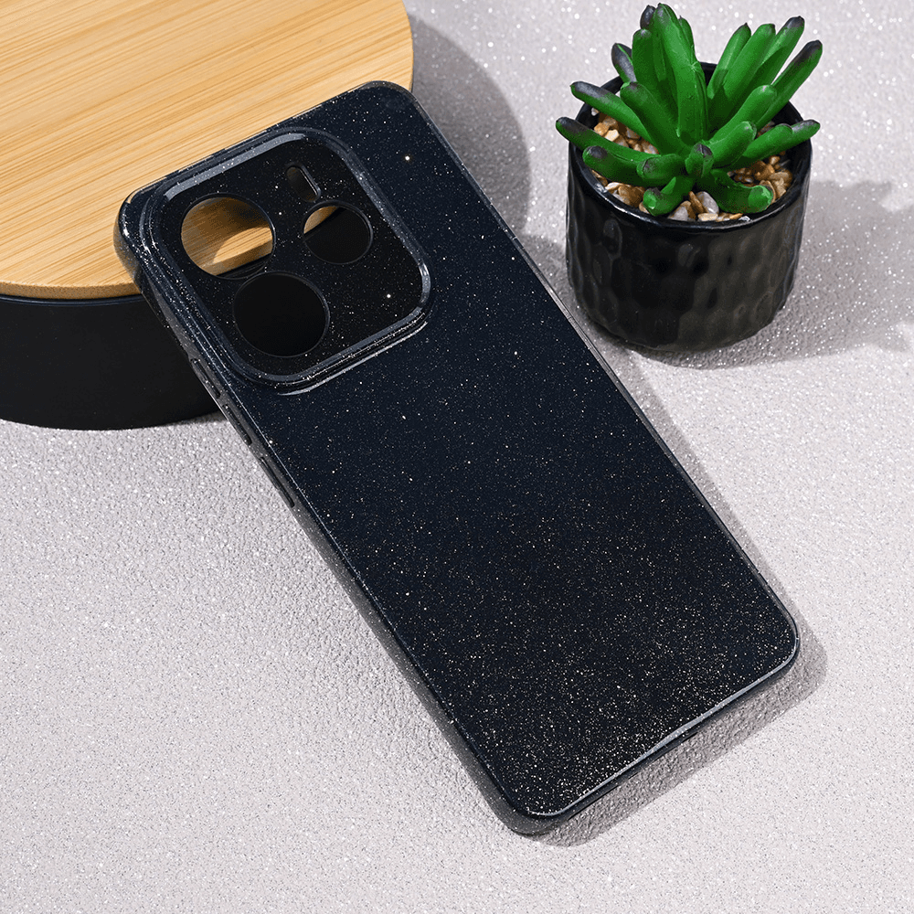 Maska za Xiaomi Redmi Note 14 5G Sparkle Dust, Crna