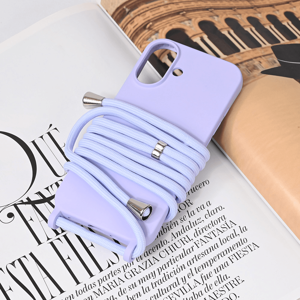 Maska za iPhone 16 6.1 Crossbody, Lavanda