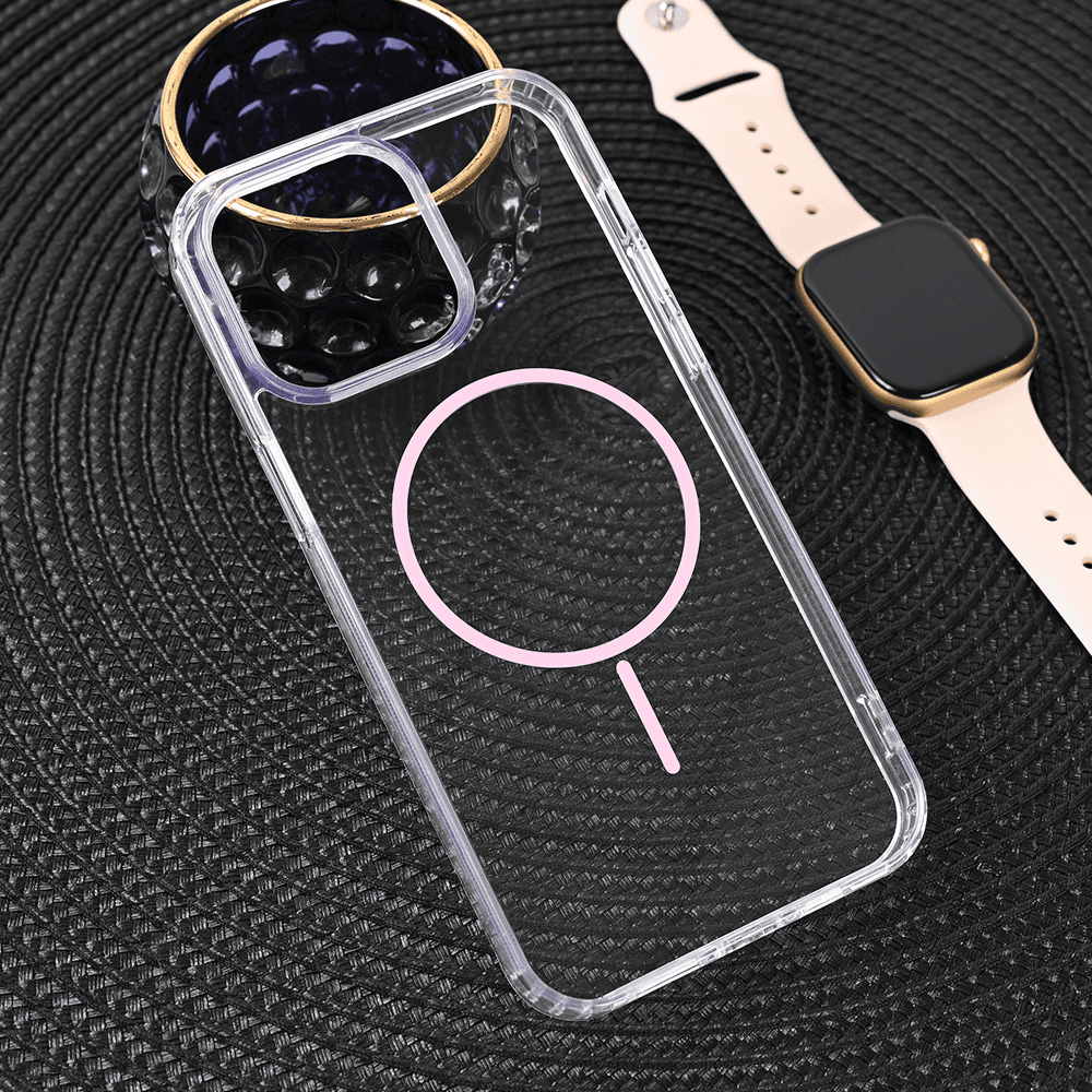 Maska za iPhone 13 Pro Max 6.7 Magsafe Color Line, Roze