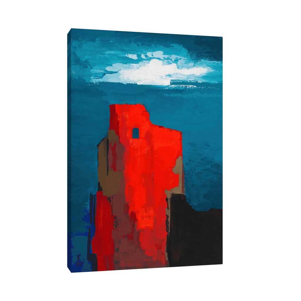 Canvas Slika na platnu Burgruine, Karl Wiener, Bez rama, 50x75cm