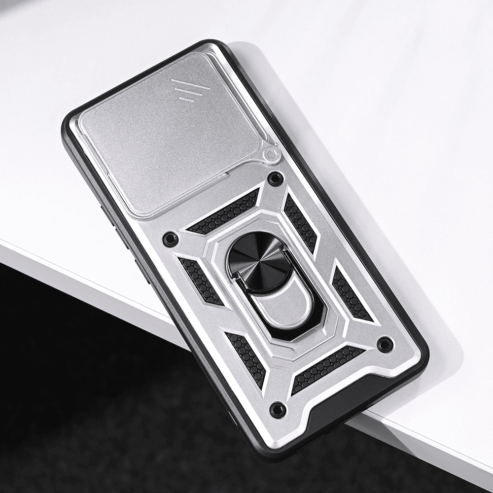 Maska za Xiaomi Redmi Note 14 4G Hard Shield, Srebrne boje