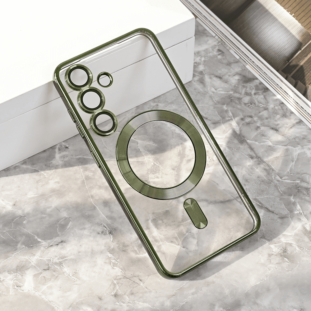 Maska za Samsung S25 Magsafe Lux, Zelena
