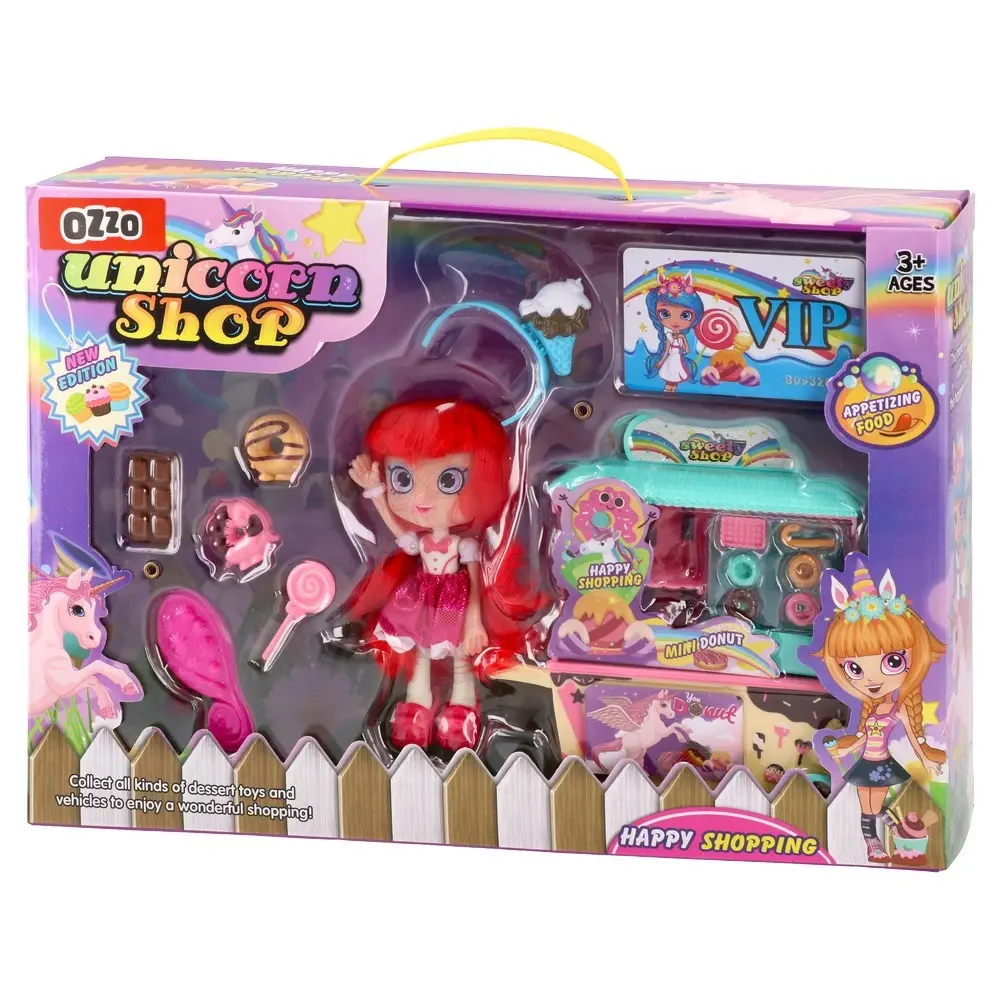 Ozzo Igračka za devojčice lutka Unicorn shop