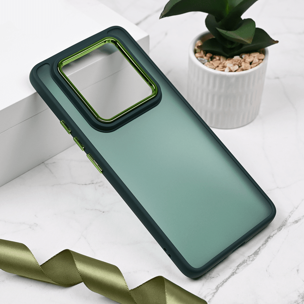 Maska za Xiaomi Redmi Note 14 Pro 5G Shining Camera, Zelena