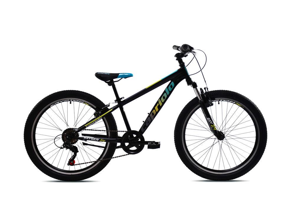 Capriolo Bicikl za decu Oxygen, 24"/12", Crni