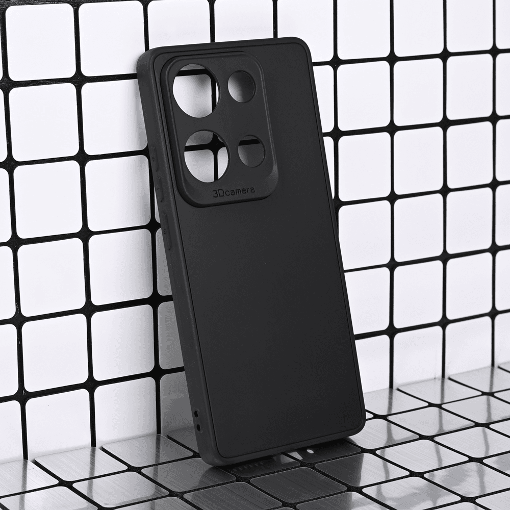Maska za Xiaomi Redmi Note 14s 3D Camera, Crna