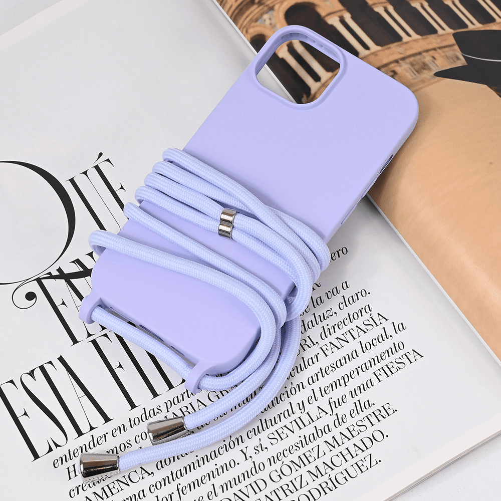 Maska za iPhone 15 6.1 Crossbody, Lavanda