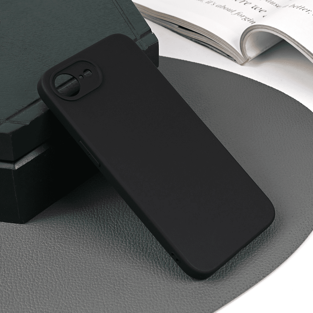 Maska za iPhone 16e 6.1 Skin, Silikonska, Crna