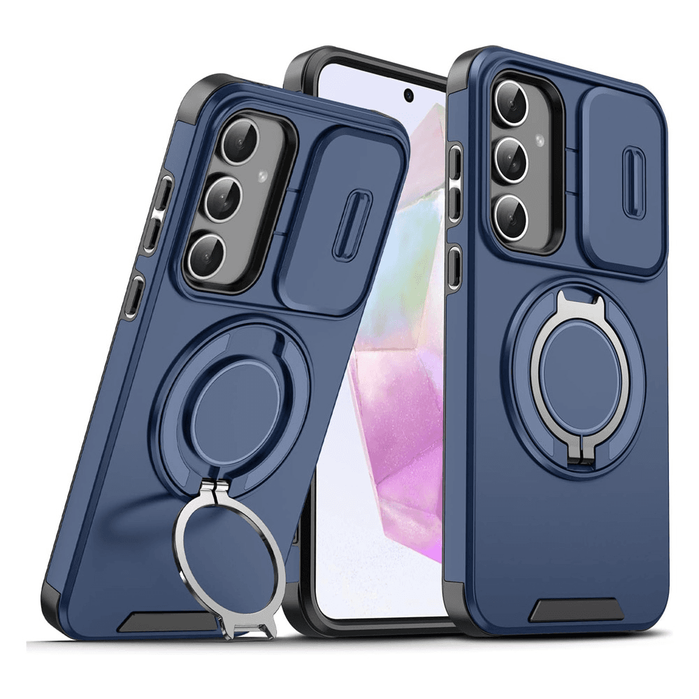 Maska za Samsung A366B/A36/A56 5G CamShield Ring stand, Plava