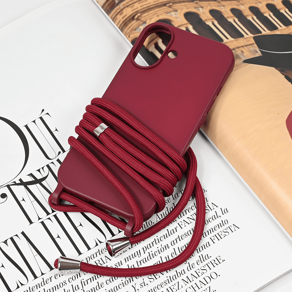 Maska za iPhone 16 6.1 Crossbody, Bordo