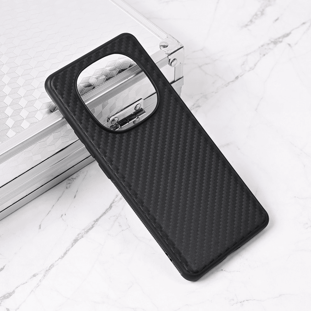 Maska za Xiaomi Redmi Note 14 Pro Plus Carbon fiber, Crna