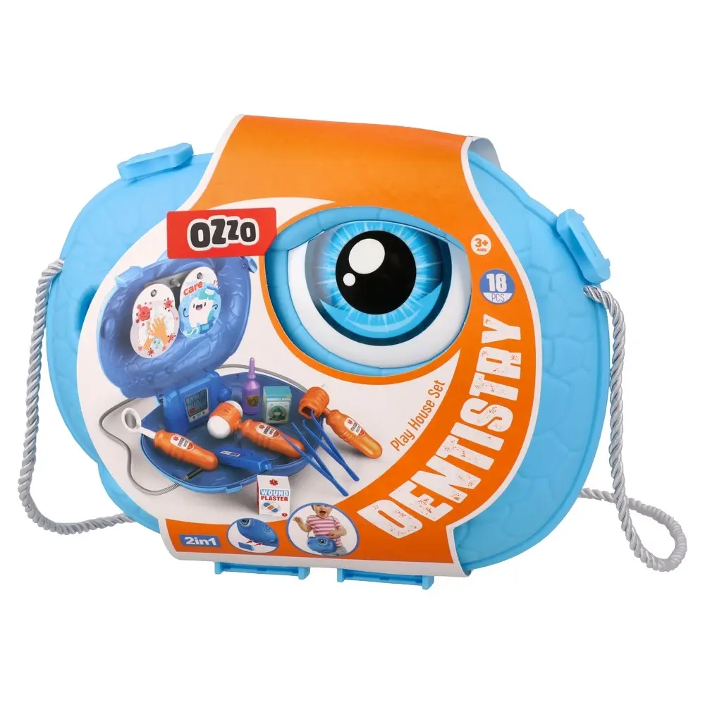Ozzo Igračka za decu doktor set sa rancem dinosaurus, 2 u 1, Plava