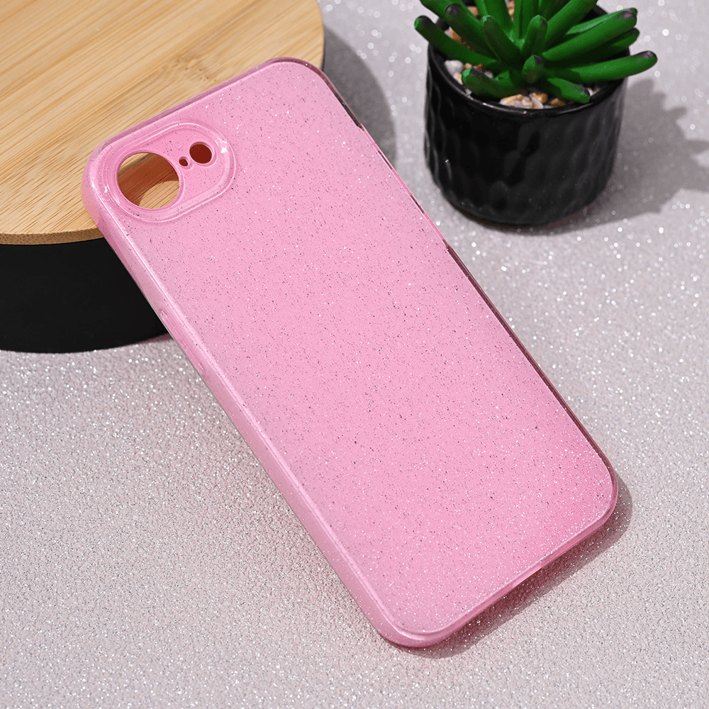 Maska za iPhone 16E 6.1 Sparkle Dust, Roze