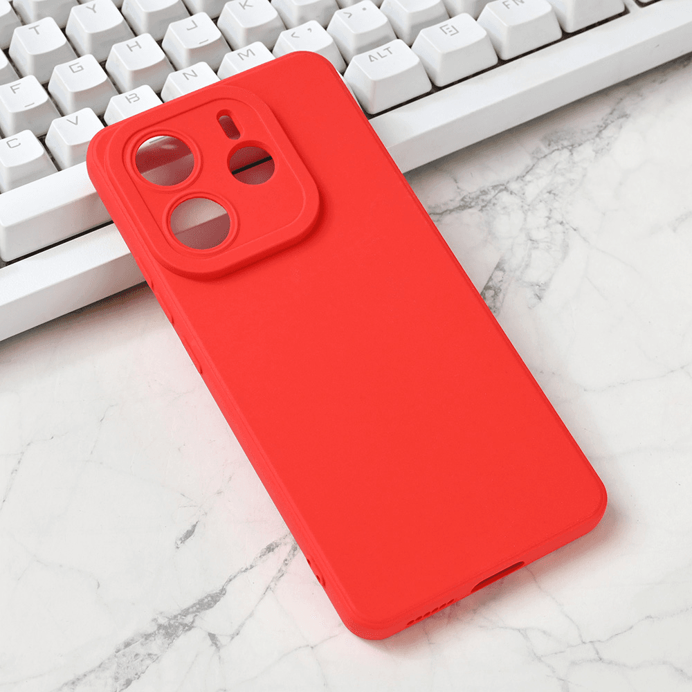 Maska za Xiaomi Redmi Note 14 5G Silikon Pro Camera, Crvena