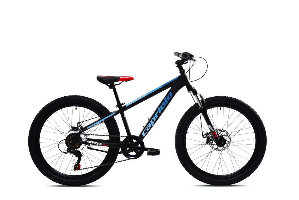 Capriolo Bicikl za decu Oxygen, 24"/12", Crni