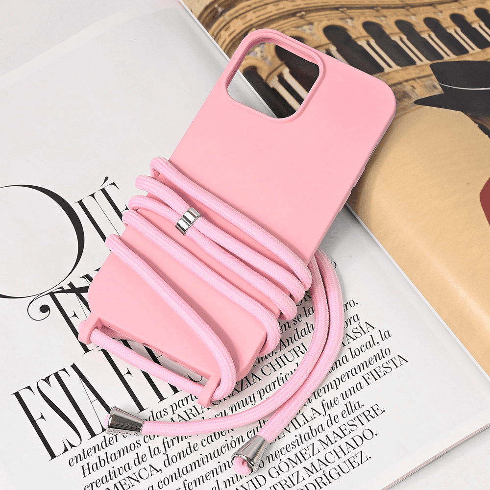 Maska za iPhone 13 Pro Max 6.7 Crossbody, Roze