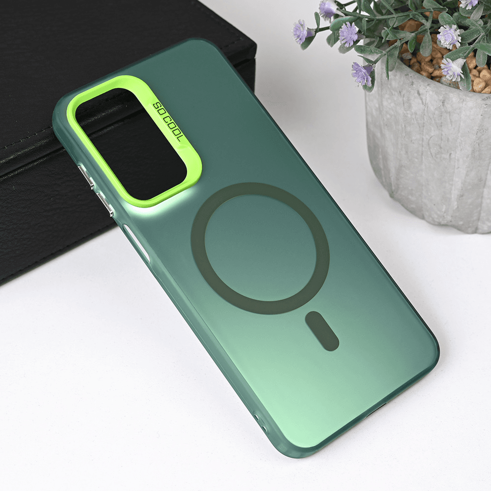 Maska za Samsung A26 Magsafe Clear, Zelena