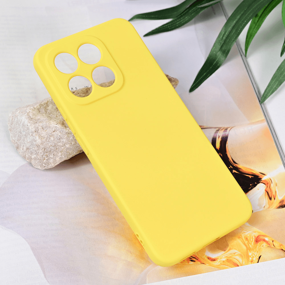 Teracell Maska za Honor X8c Soft Velvet, Žuta