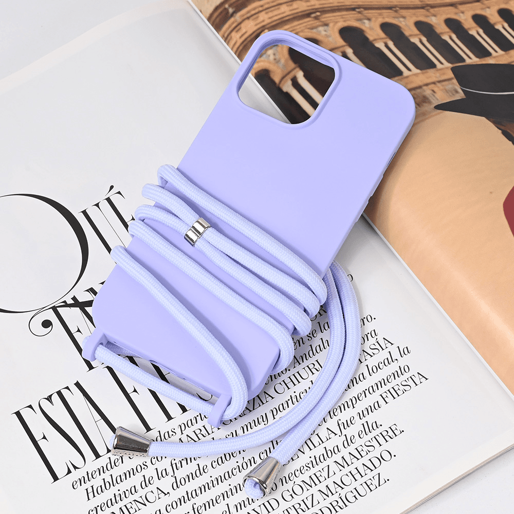 Maska za iPhone 13 Pro Max 6.7 Crossbody, Ljubičasta