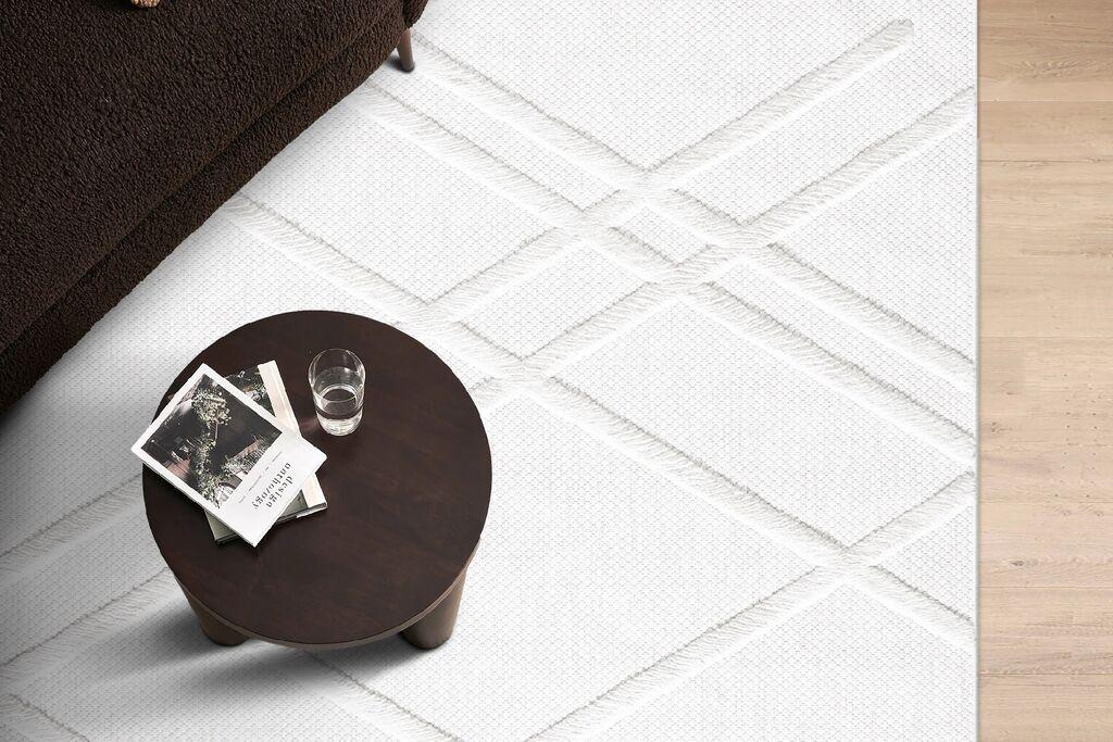 Conceptum Hypnose Tepih 58649A Silva, 120x180 cm, Beli