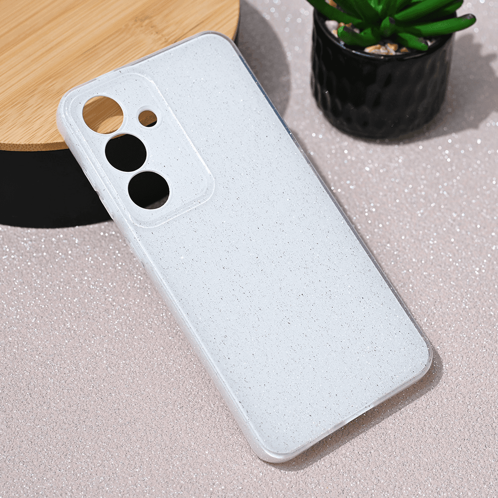 Maska za Samsung S24 Sparkle Dust, Bela