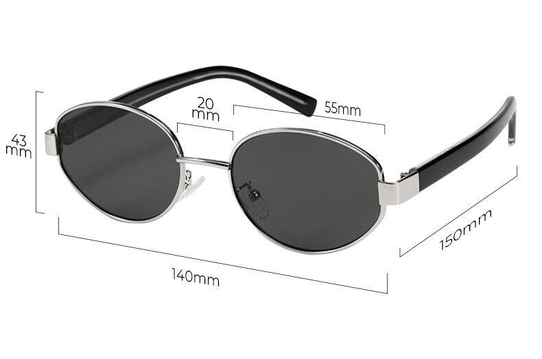 Loho Unisex naočare za sunce, Crno-sive