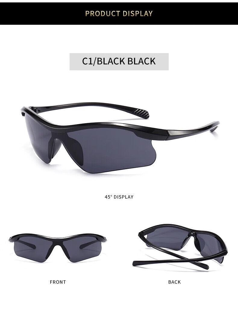 Gogosoon Unisex naočare za sunce, Crno-sive