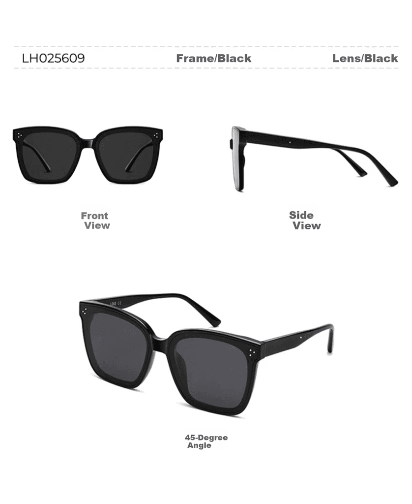 Loho Unisex naočare za sunce, Crne