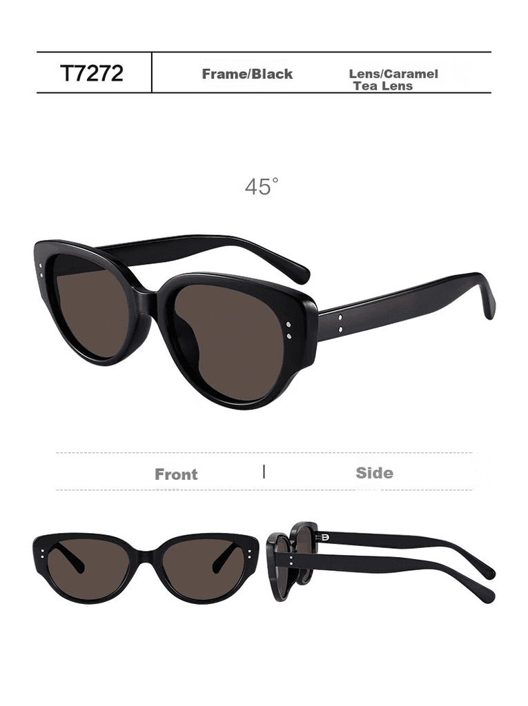 Pulais Unisex naočare za sunce, Crne