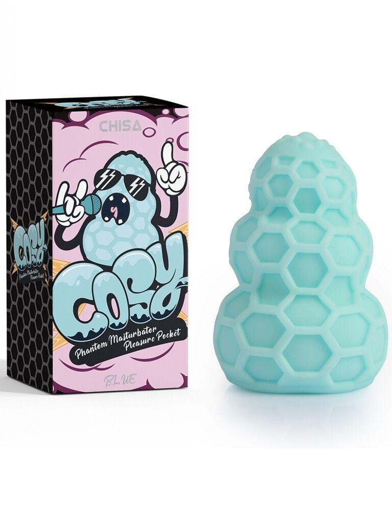 Masturbator Phantom Pleasure Pocket, 7.8cm, Plavi