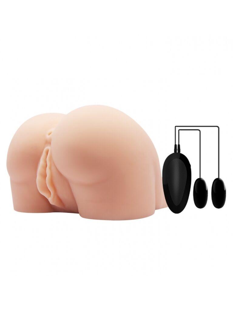 Masturbator veštačka vagina i guza sa vibracijom Crazy Bull, 16x15.5x10