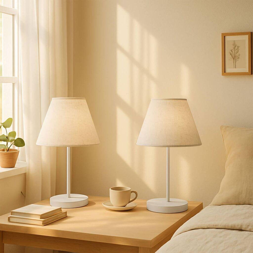 Opviq Stona lampa 242042, Bela