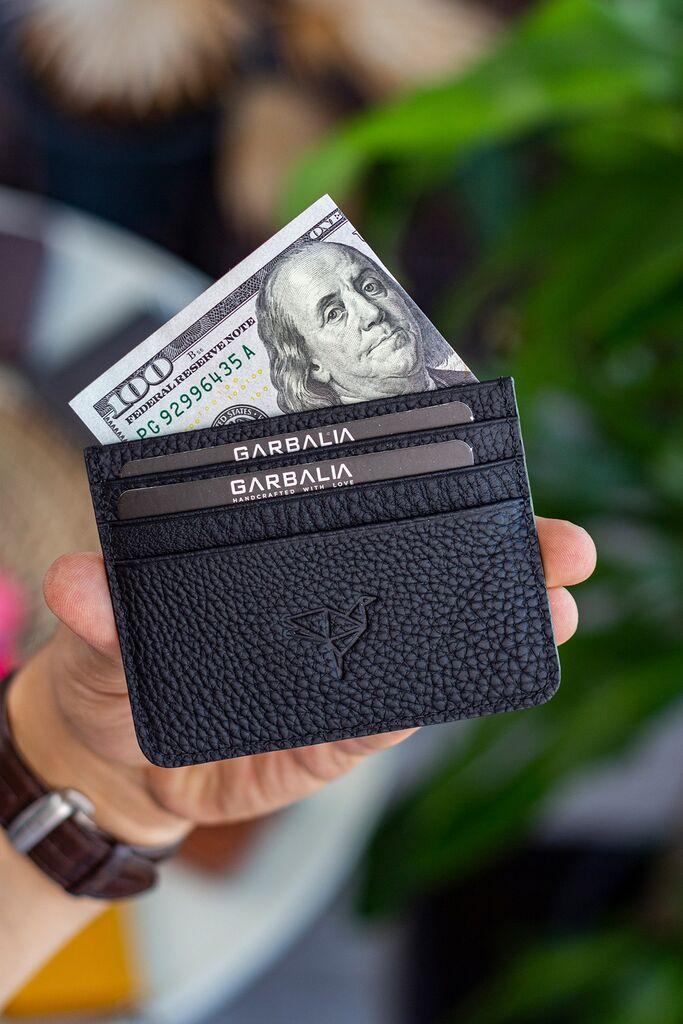 Garbalia Muški novčanik za kartice Cape, Crni