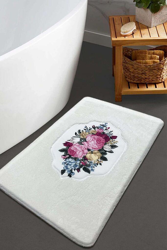 L'essentiel Maison Prostirka za kupatilo Bella Rose, Bela