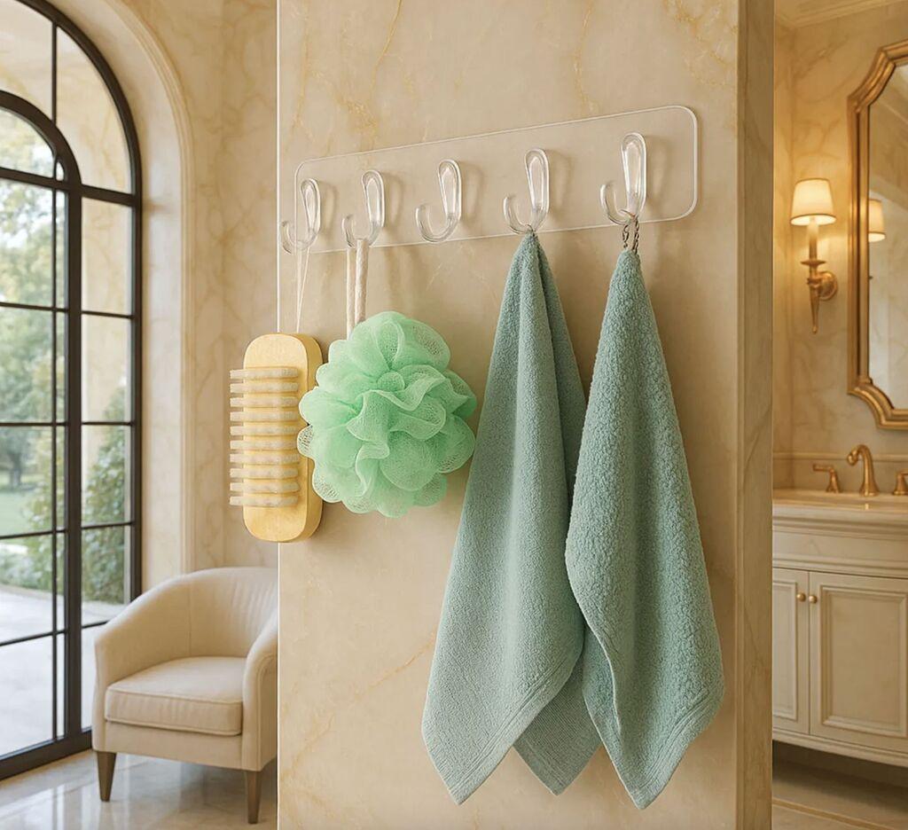 Hermia Držač za peškire d77, Providni