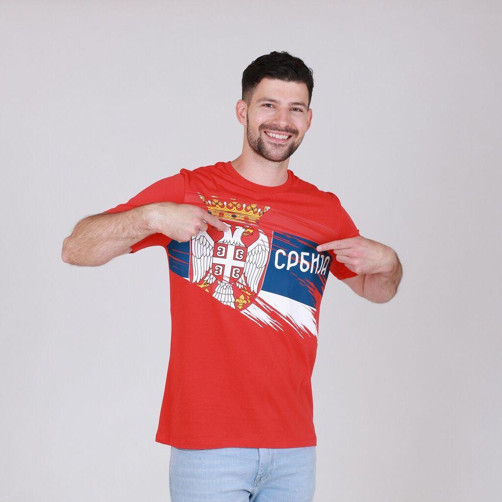 Rang Muška majica Srbija, Crvena