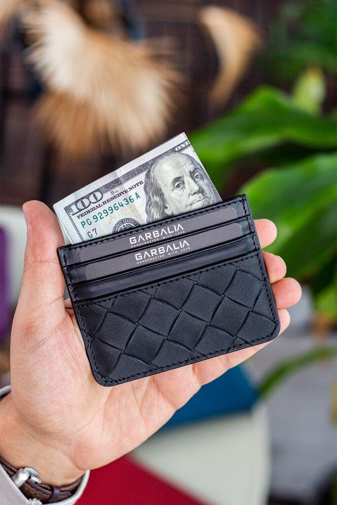Garbalia Muški novčanik za kartice Cape, Crni