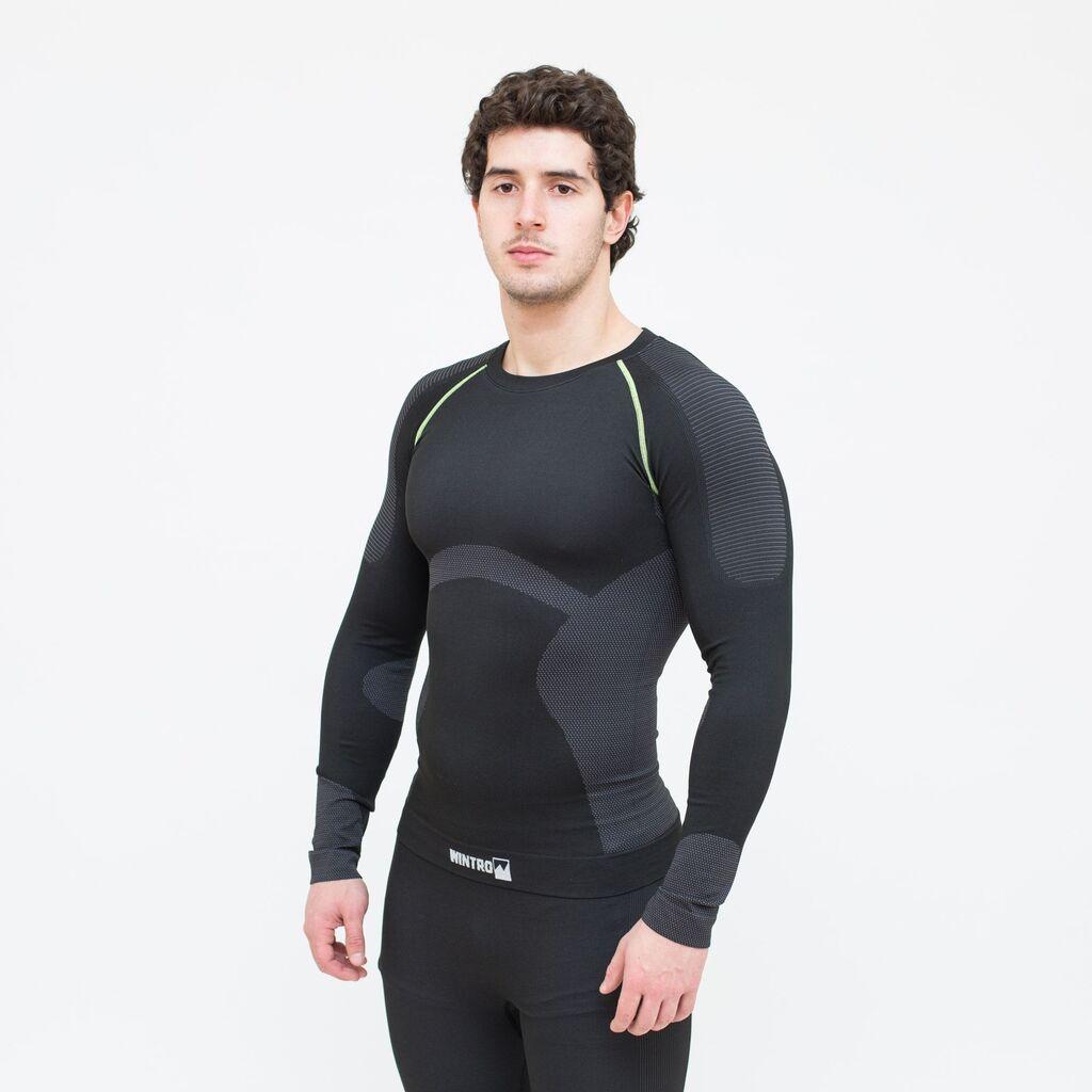 Wintro Muški gornji deo aktivnog veša Ski Underwear, Sivi