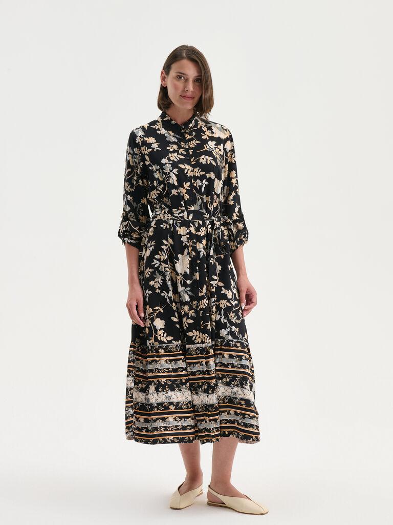 LC Waikiki Ženska haljina W58288Z8-LQJ, Maxi, Crna