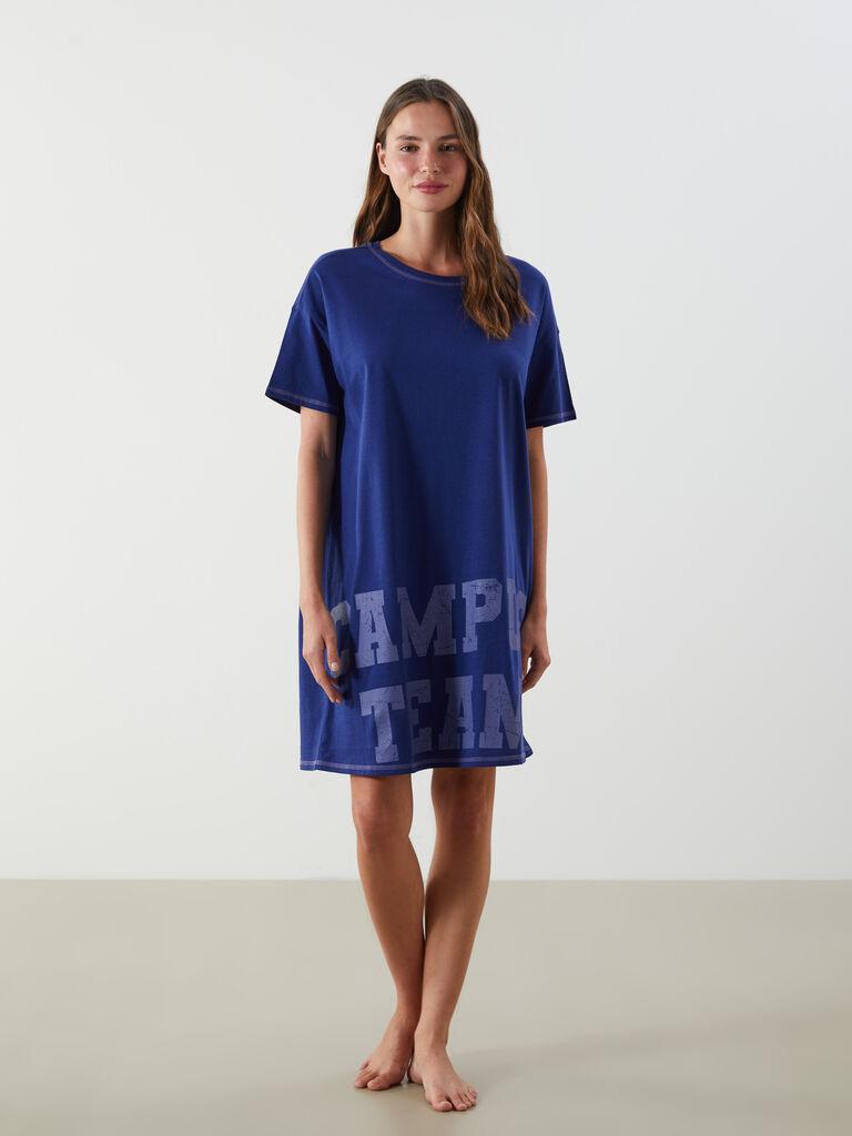 LC Waikiki Ženska spavaćica W53677Z8-HKW, Duga, Teget