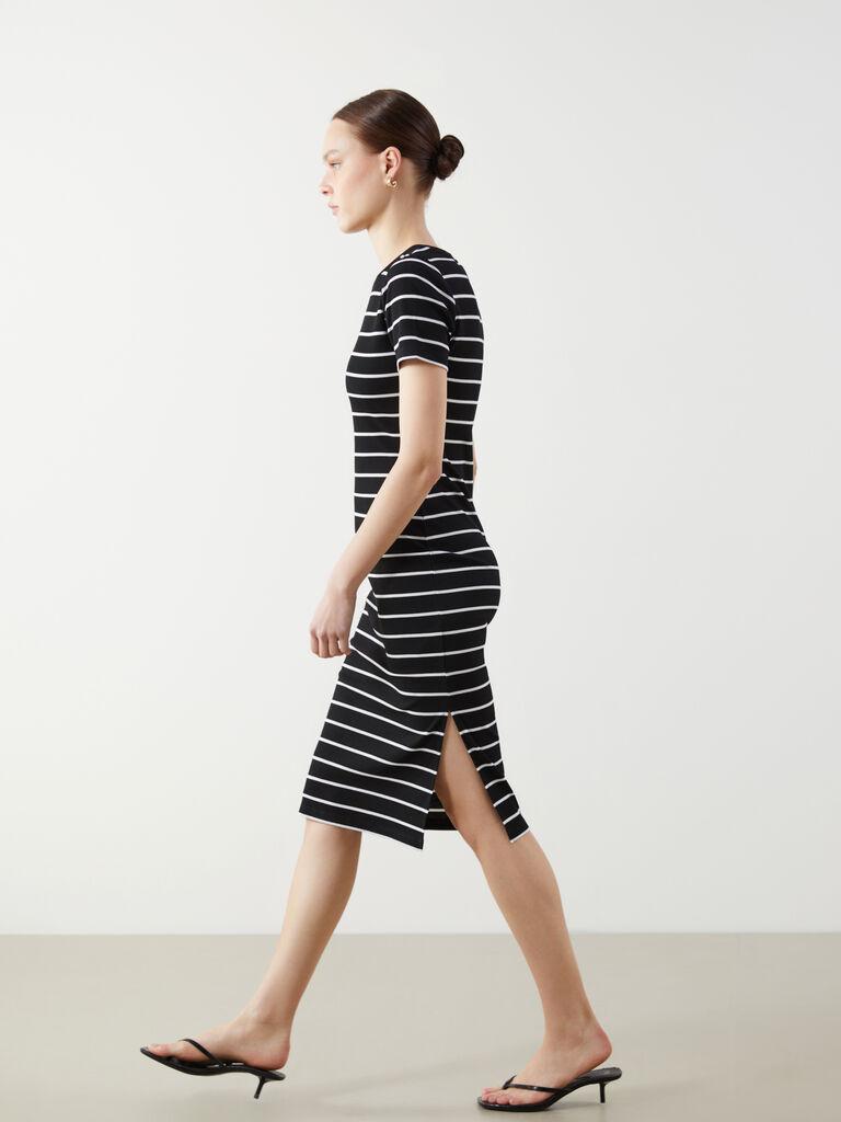 LC Waikiki Ženska midi haljina W50244Z8-LEG, Crna