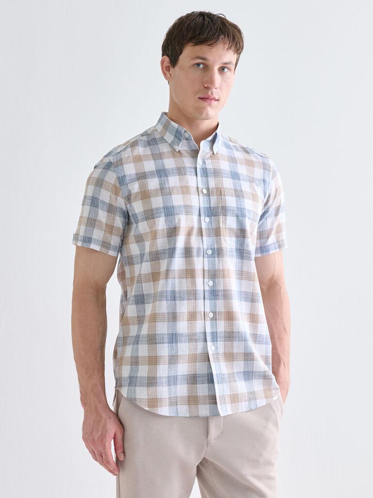 LC Waikiki Muška košulja kratkih rukava W54363Z8-LKQ, Šarena