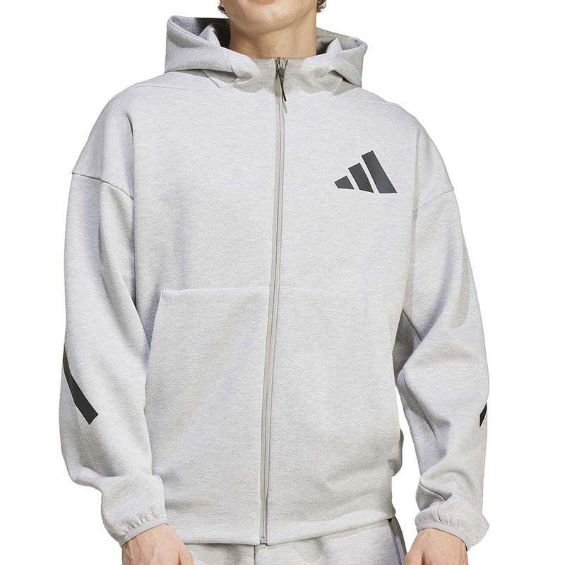 Adidas Muški duks sa kapuljačom ZNE, Svetlosivi
