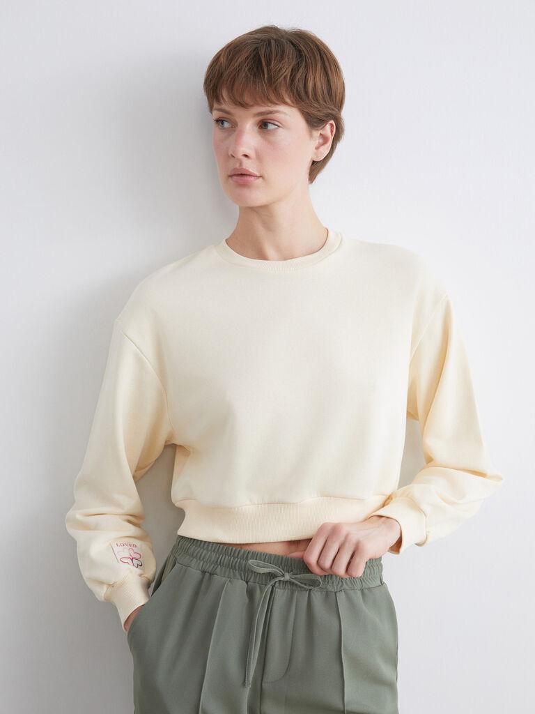 LC Waikiki Ženska dukserica W5GU61Z8-V9H, Bež