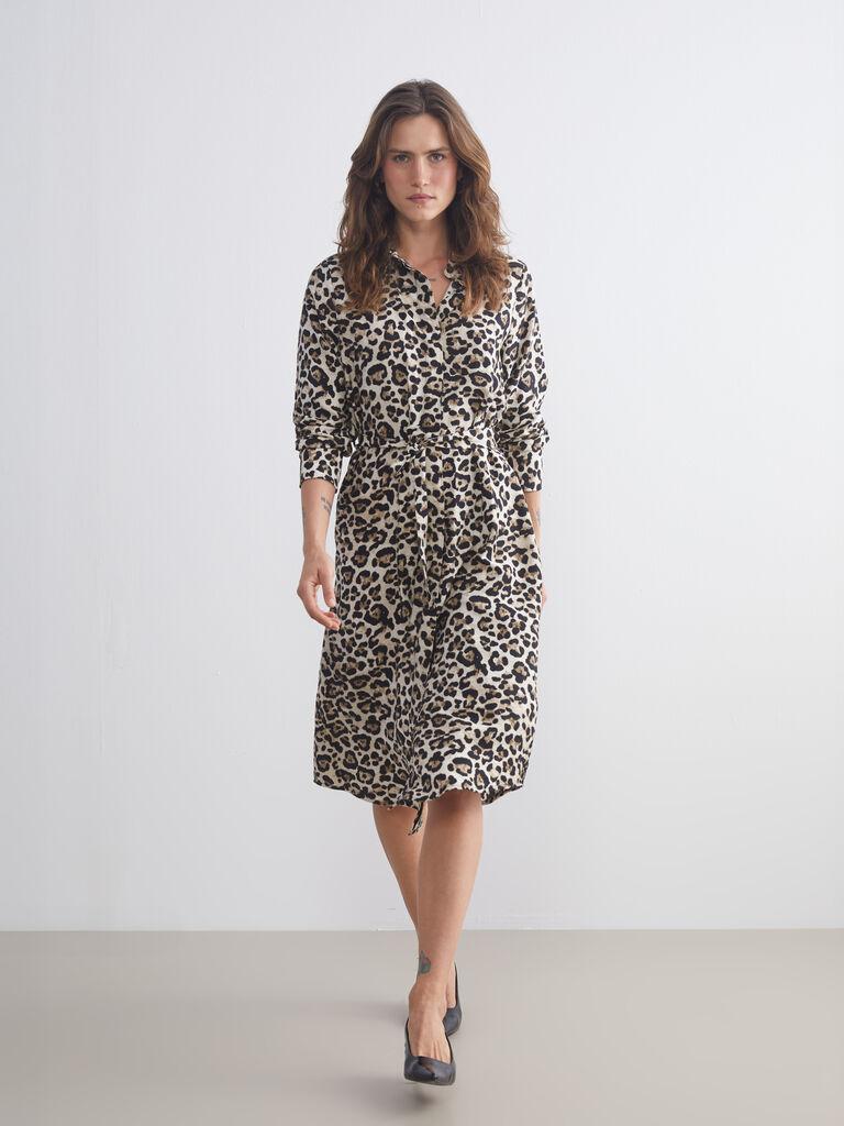 LC Waikiki Ženska haljina W5EE30Z8-LQY, Midi, Braon