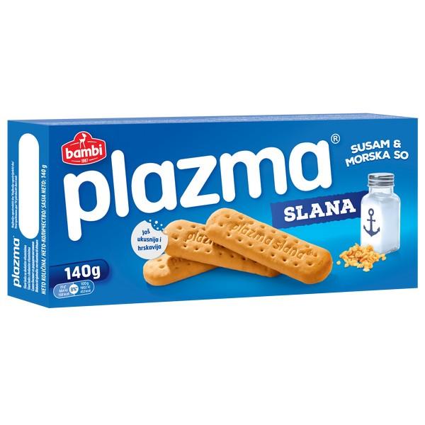 PLAZMA Slani keks sa susamom i morskom solju, 140g